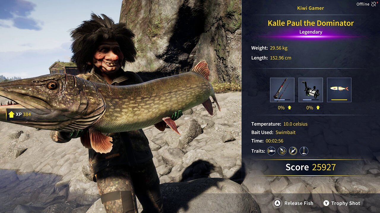 Legendary Fish Kalle Paul the Dominator COTW The Angler Trollspret Nature Reserve 17 October 2024