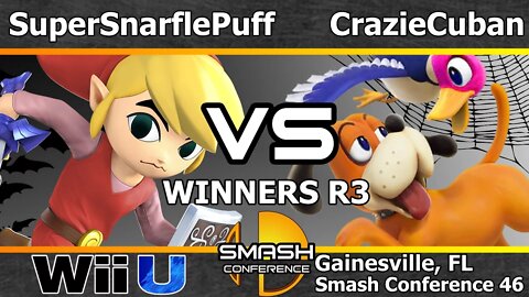 SuperSnarflePuff (Duck Hunt) vs. CrazieCuban (Toon Link) - SSB4 Winners R3 - SC46