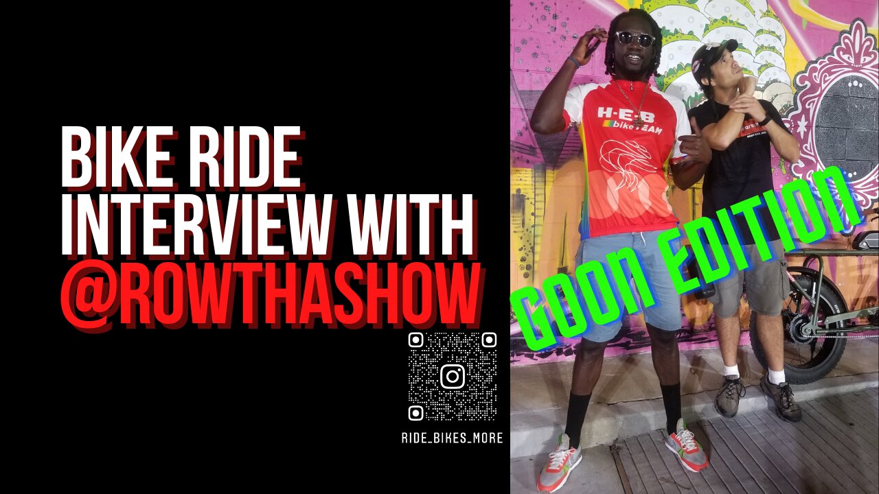 Bike Ride Interviews With @RowThaShow | Cycling Show | Bicycle Podcast