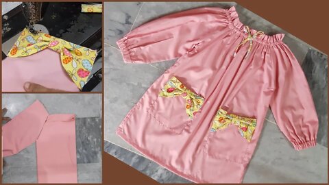 Raglan Sleeve Kurti Cutting and Stitching