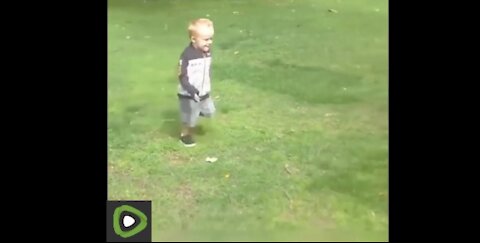 Cute Baby Football Kick | Funny Video Clip