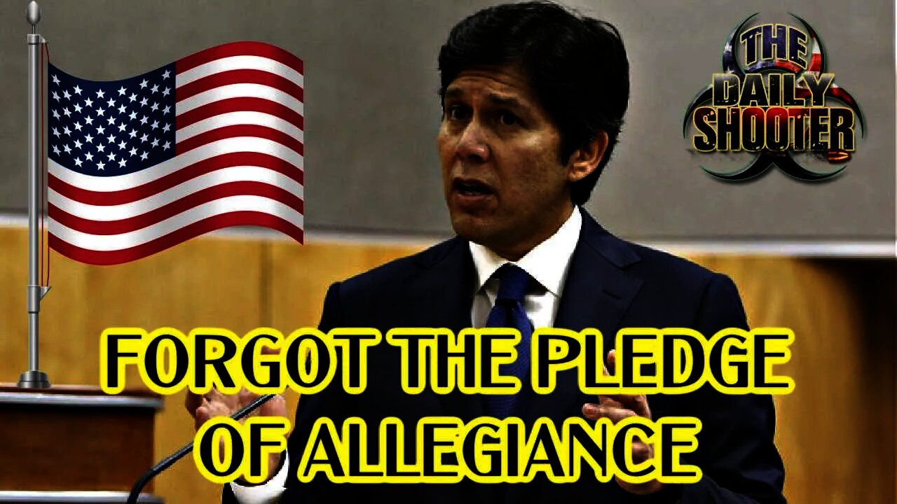 Kevin De Leon Forgets The Pledge Of Allegiance?