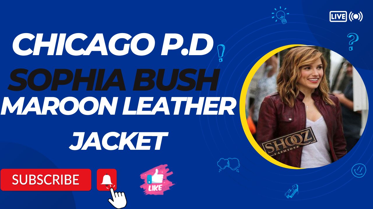 CHICAGO P.D || SOPHIA BUSH || MAROON LEATHER JACKET