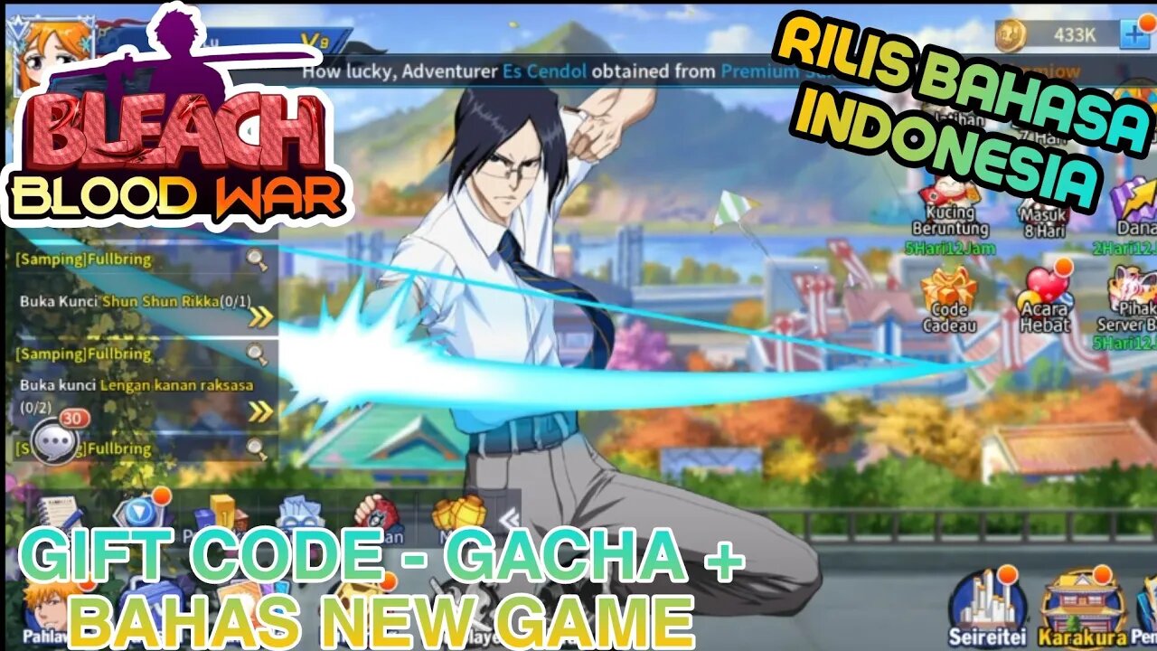 AKHIRNYA RILIS! SUPPORT BAHASA INDO BLEACH : BLOOD WAR Gameplay + Gift Code Dan Gacha