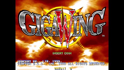 Giga Wing Arcade Game, Takumi 1999, longplay