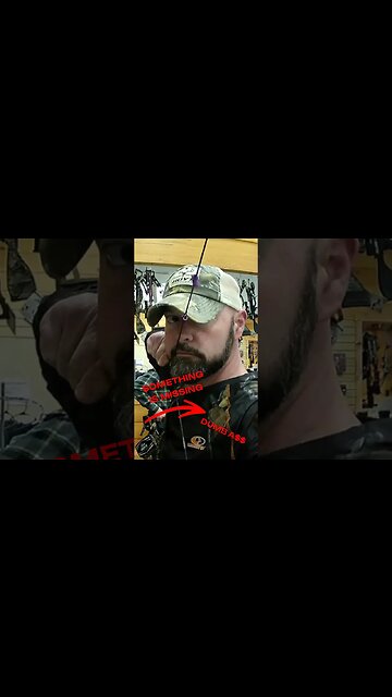 The first time I dry fired my bow like a dumb a$$ #archery #fail