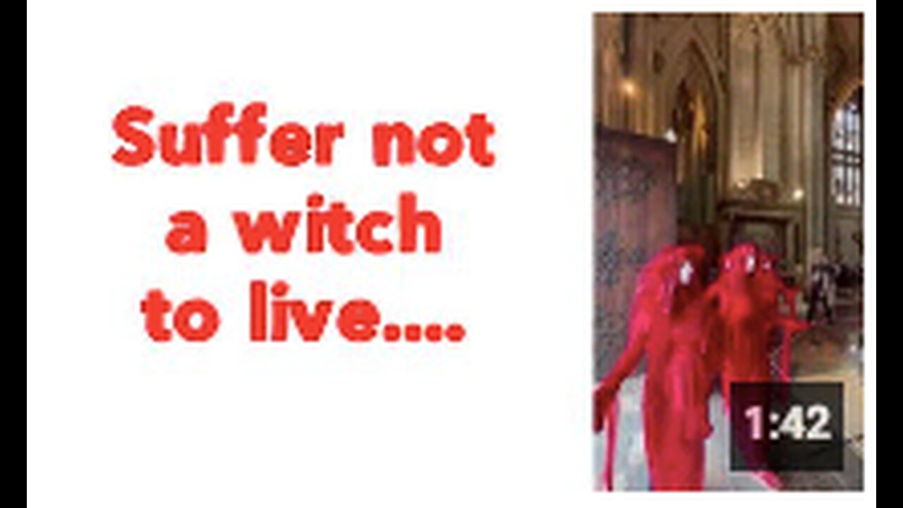 Suffer not a witch to live....