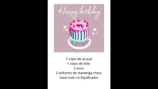 receita de bolo #shorts
