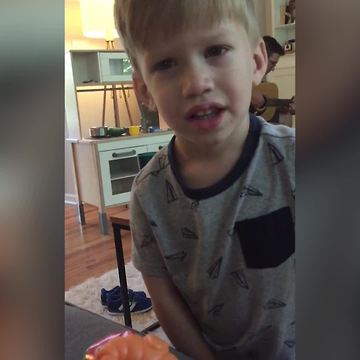 "A Tot Boy Had A Little Accident Than Made Him Stop Laughing"