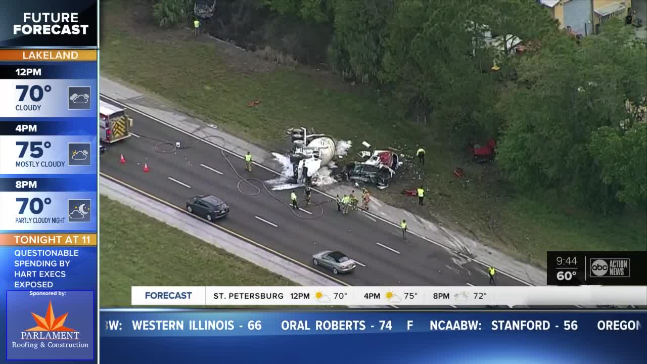 Three killed in crash on I-75 in Sarasota