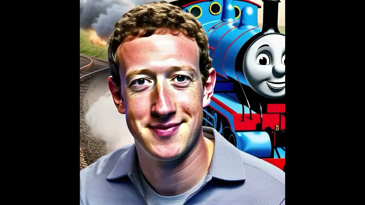 Mark Zuckerberg fused with Thomas the tank engine #markzuckerberg #thomasthetankengine #wonderapp