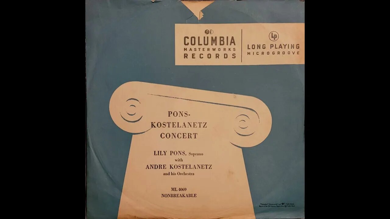 Lily Pons, André Kostelanetz and His Orchestra – Pons-Kostelanetz Concert