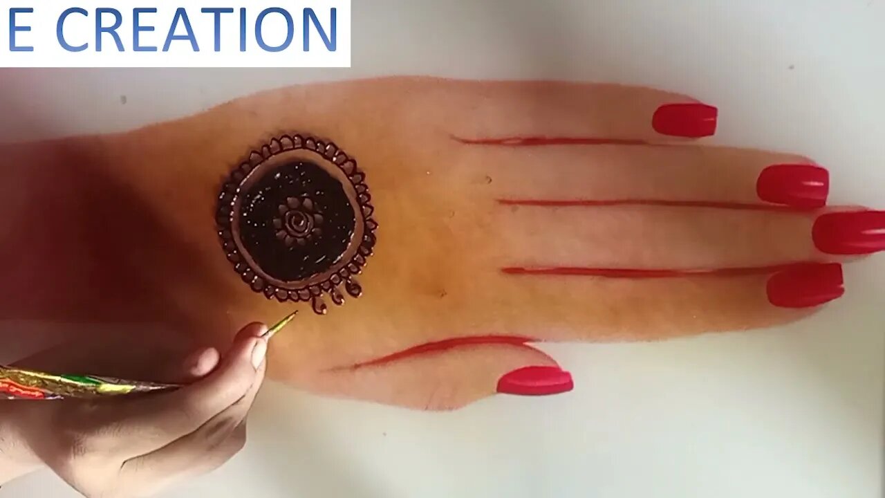 simple dulhan hand mehndi design|| attractive front hand bridal full hand mehndi design|