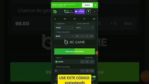 😎 MELHOR ESTRATÉGIA HACK PARA SE GANHAR NO AUTOMÁTICO NA [BC.GAME]