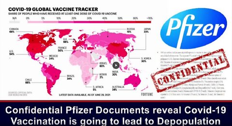 Confidential Pfizer Documents reveal Covid-19 Vaccination is going to lead to Depopulation