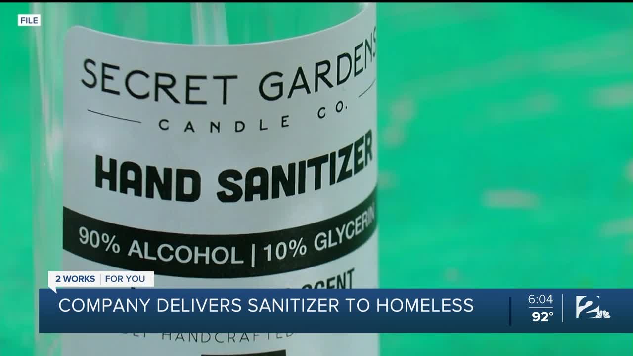 Local Candle Company Delivers Sanitizer to Homeless