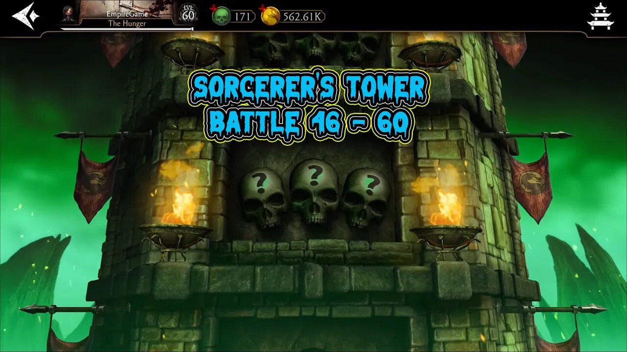 MK Mobile: Sorcerer's Tower Battle 46 - 60 / Battles On Auto