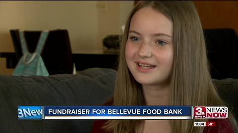 Bellevue girl raises money for food pantry