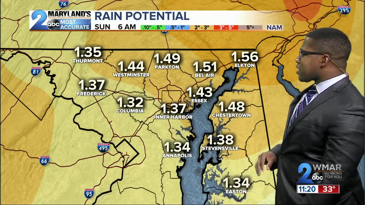 WMAR-2 News Weather at 11