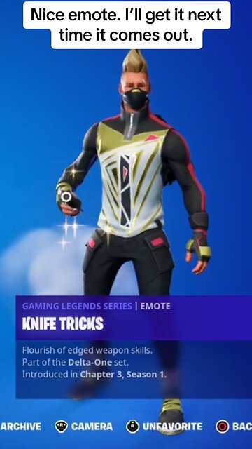 Knife Tricks: last seen…