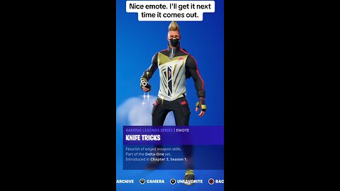 Knife Tricks: last seen…