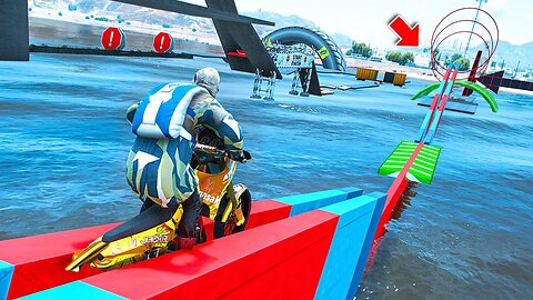 2 MIND BLOWING HARDEST BIKE PARKOUR RACE ▸ GTA 5 ONLINE 🏁
