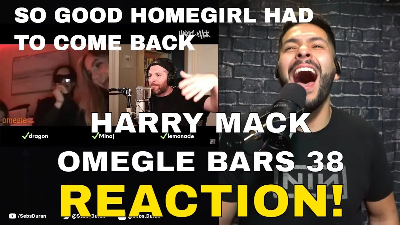 Harry Mack Omegle Bars 38 Reaction - when someone meant to leave but couldn't