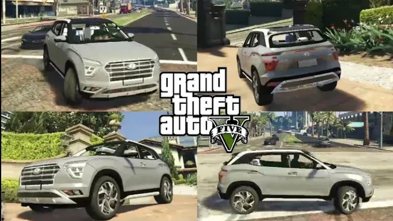 Hyundai Creta Mod For Gta 5 Gameplay Walkthrough🚘💫 CarMods GTA V MODS