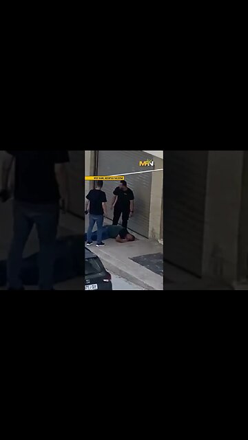 Palestinian man smashes his head against the wall after discovering his brother was killed