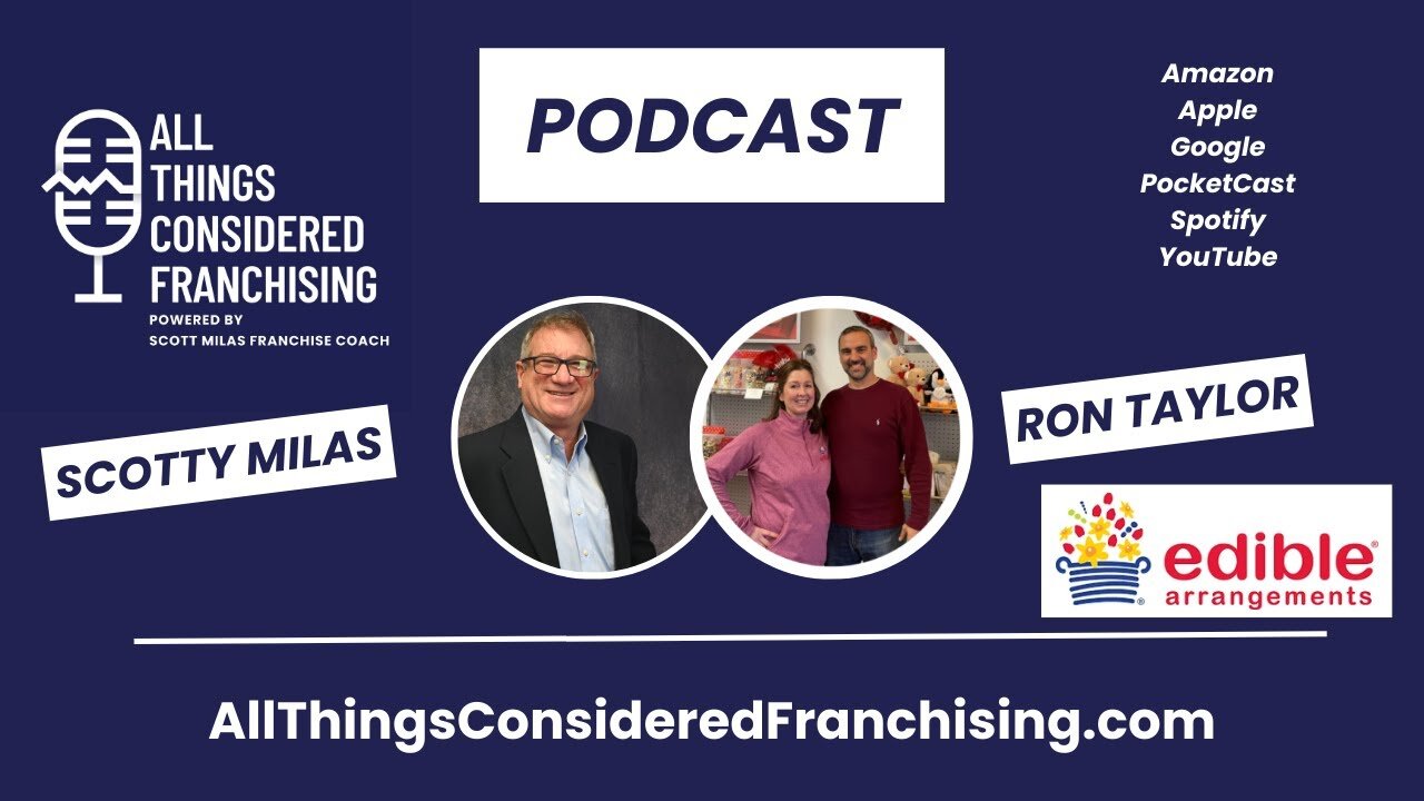 Scotty Milas' All Things Considered Franchising Podcast with Ron Taylor of Edible Arrangements