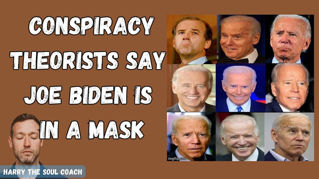 Conspiracy Theorists say Joe Biden is in a mask