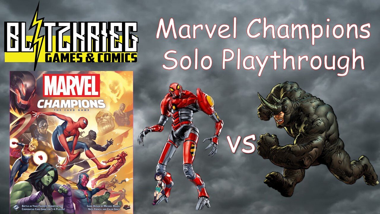 SP//DR vs Rhino Marvel Champions Card Game Solo Playthrough