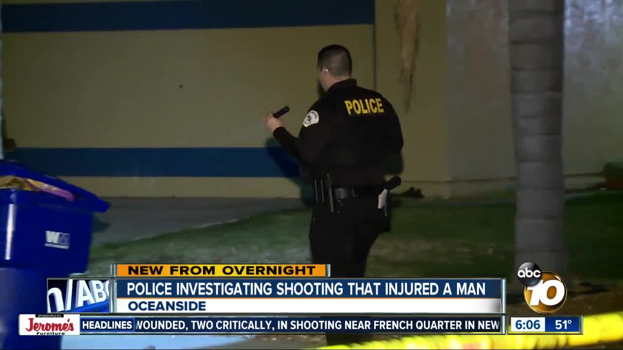 Man injured in Oceanside shooting