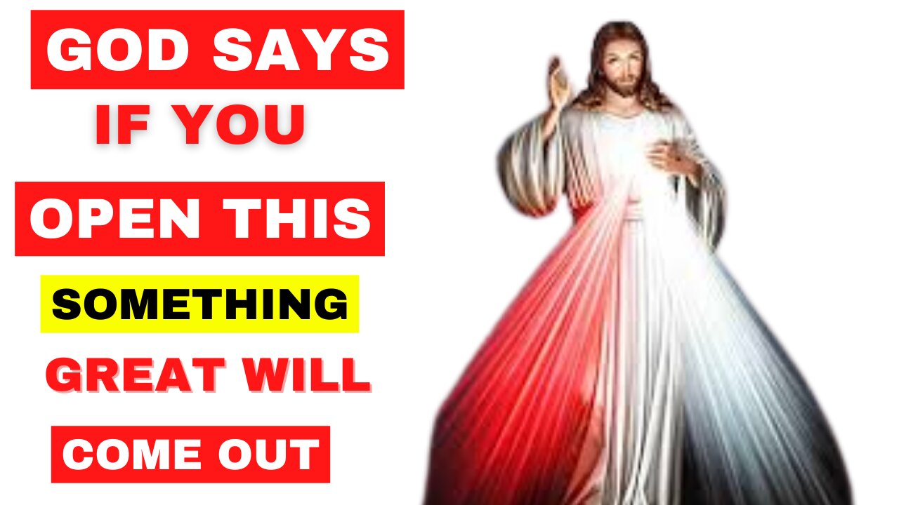 🛑God Says👉 If You Open This Message Something Great Will Come Out Of It ❣️I God Message For You|