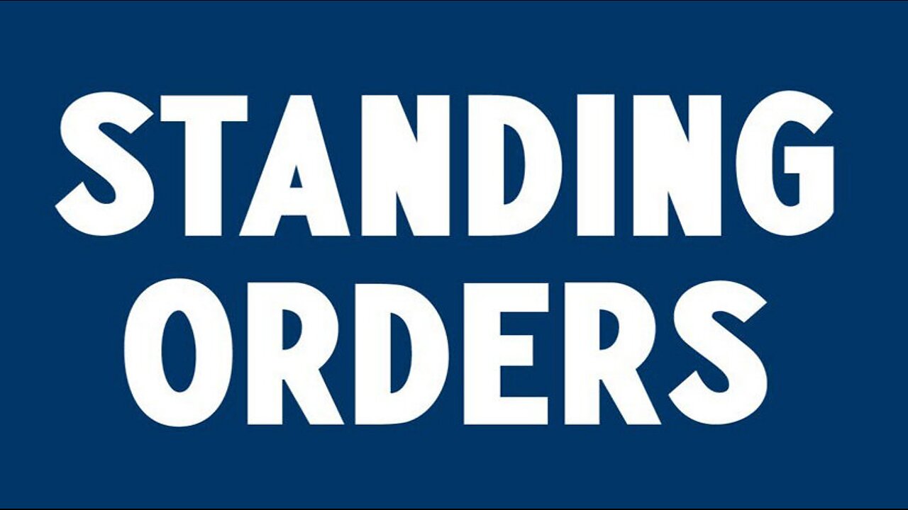 Standing Orders