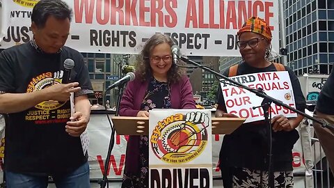 The Exemption from Congestion Pricing Rally Outside @GovKathyHochul Office 6/21/23 hosted by @NYTWA.