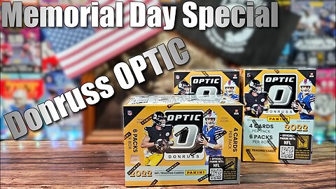 2022 Donruss Optic Football Blaster Boxes | MEMORIAL DAY SPECIAL - Hunting for DOWNTOWNS and Chiefs! Football Trading Cards