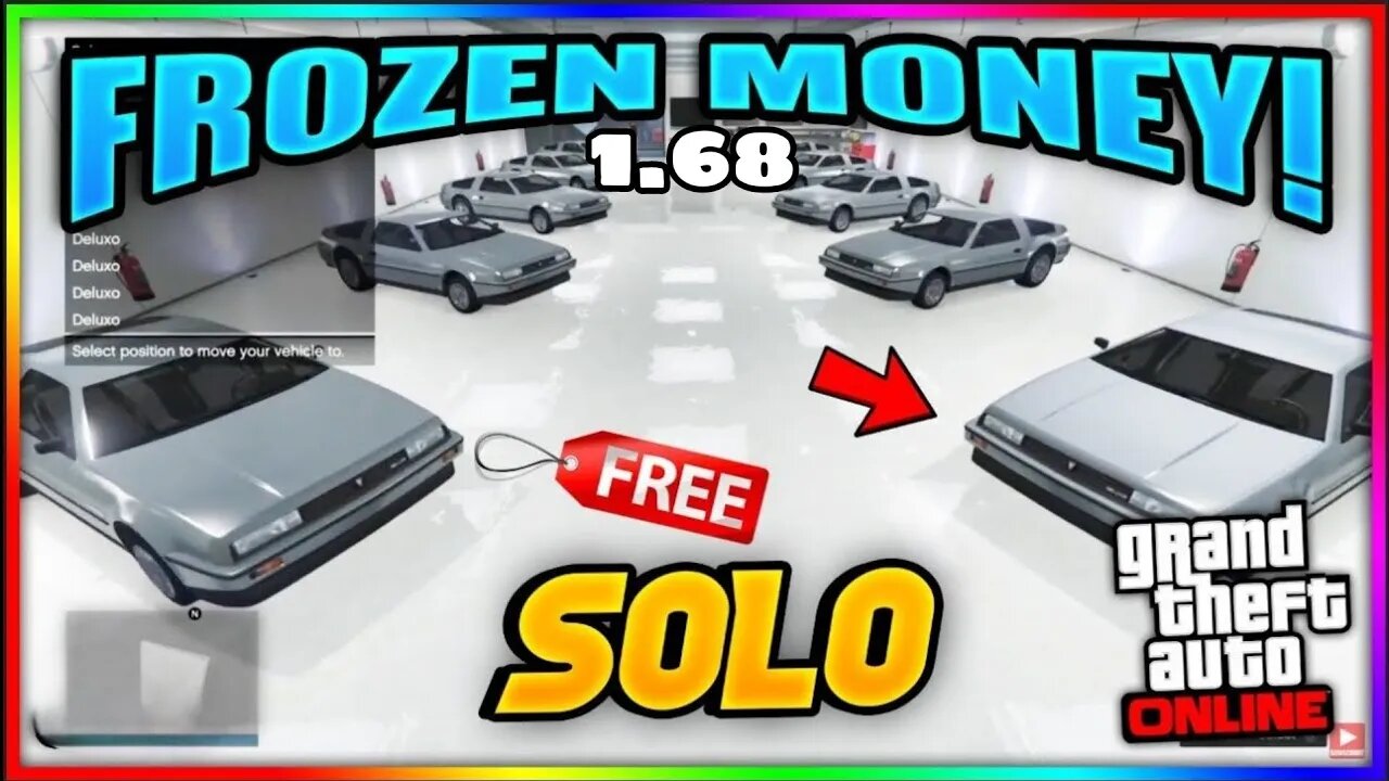 *NEW 1.68* FROZEN MONEY GLITCH *SOLO* FULL TUTORIAL GTA 5