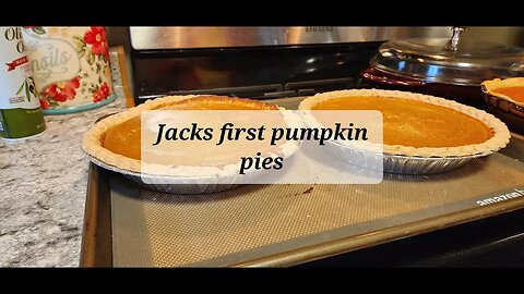 Jacks first pumpkin pie