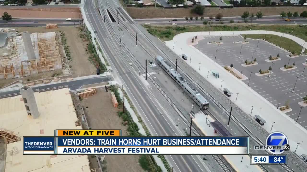 Train horns frustrating vendors at Arvada Harvest Festival