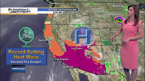 10News Pinpoint Weather with Meteorologist Megan Parry