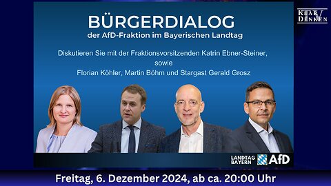 🔵💥Bürgerdialog der bayrischen AfD in Oberfranken mit Stargast Gerald Grosz💥