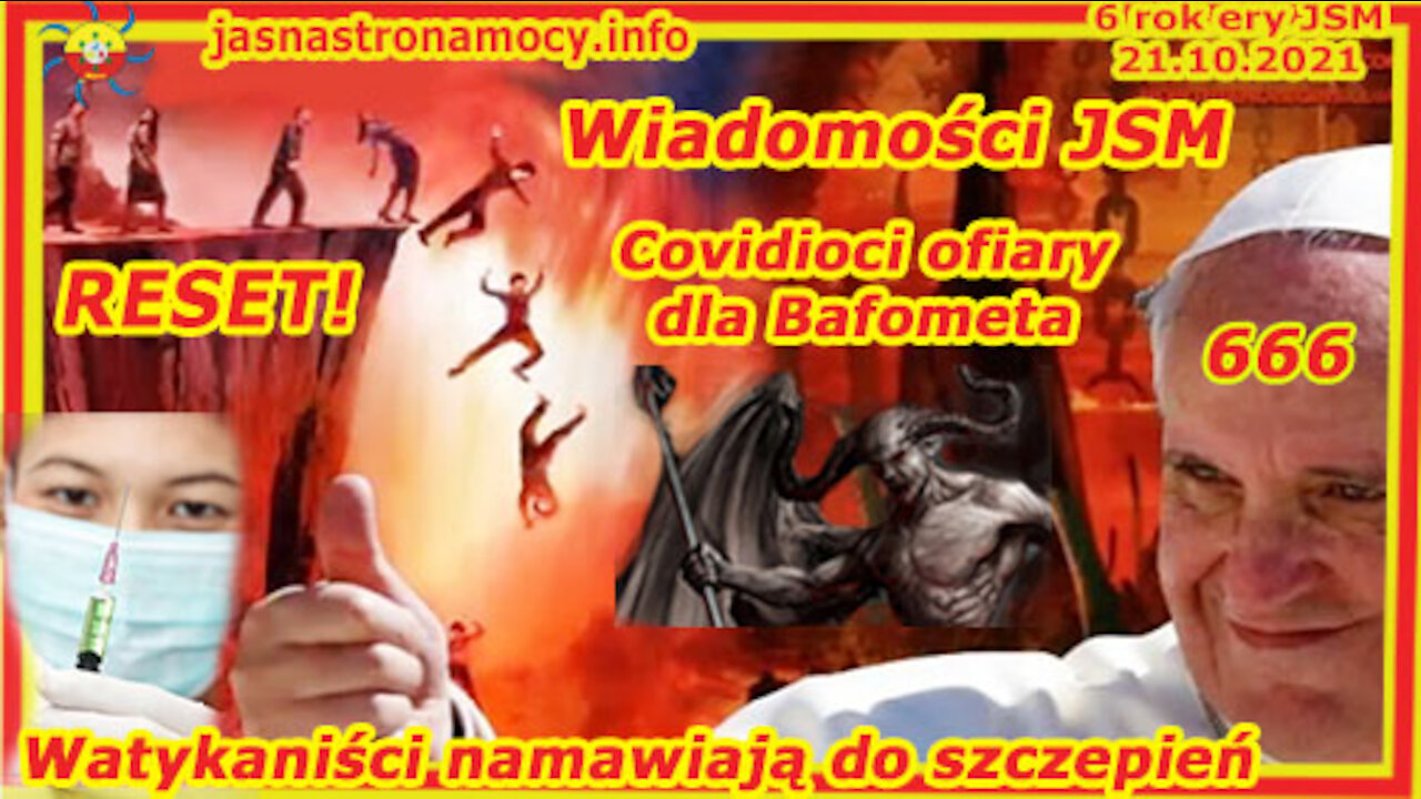 Wiadomości JSM Watykaniści namawiają do szczepień Covidioci ofiara dla Bafometa