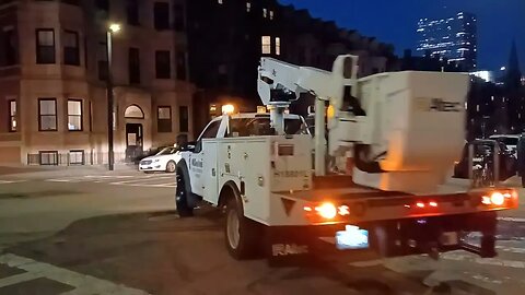 checking out the construction area on Columbus and Mass Ave