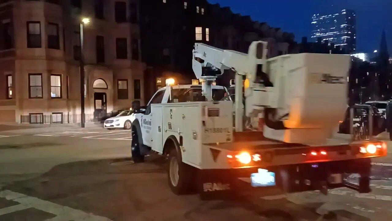 checking out the construction area on Columbus and Mass Ave