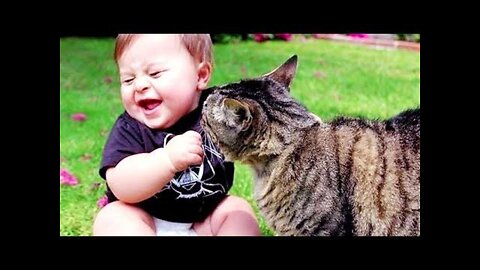 Cutest Babies Play With Dogs And Cats Compilation || Cool Peachy