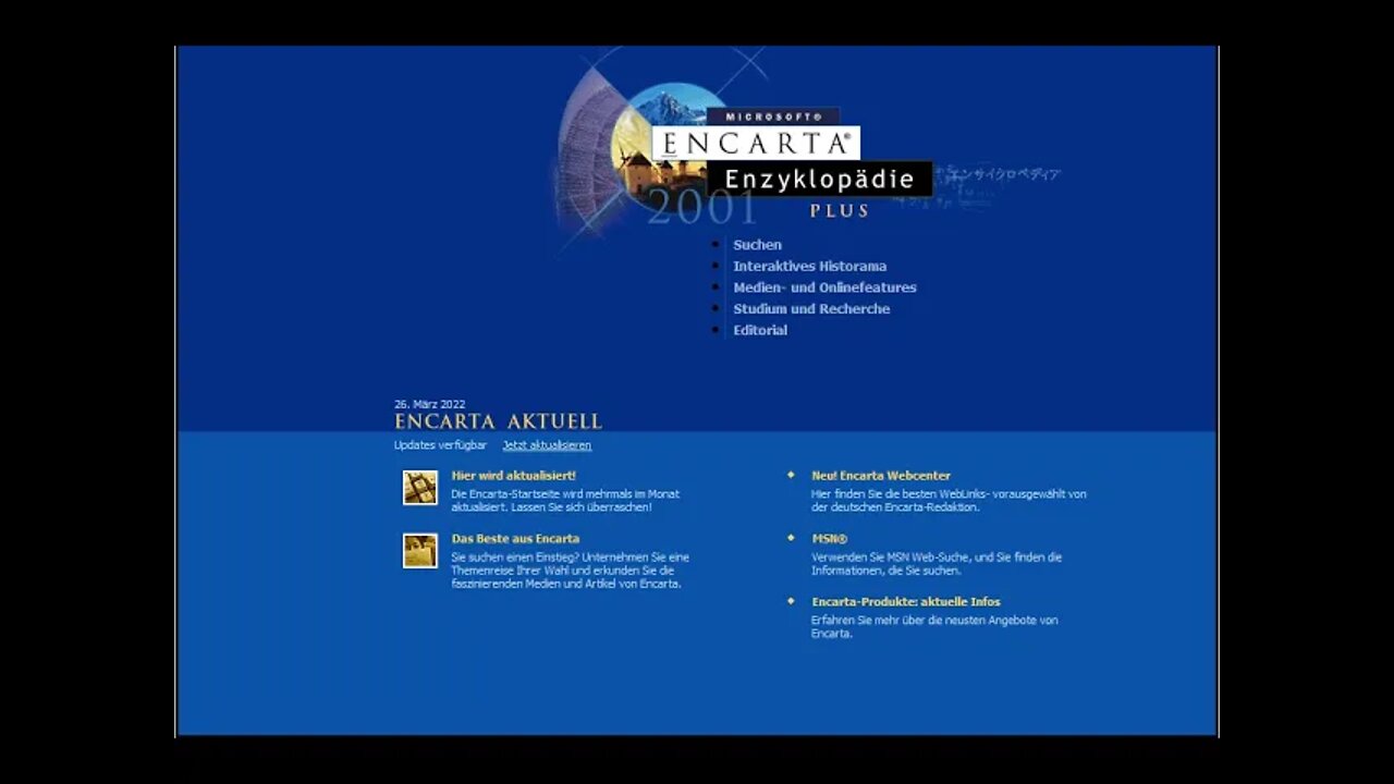 Encarta Encyclopedia 2001 (German) - Inspired by a German musicians