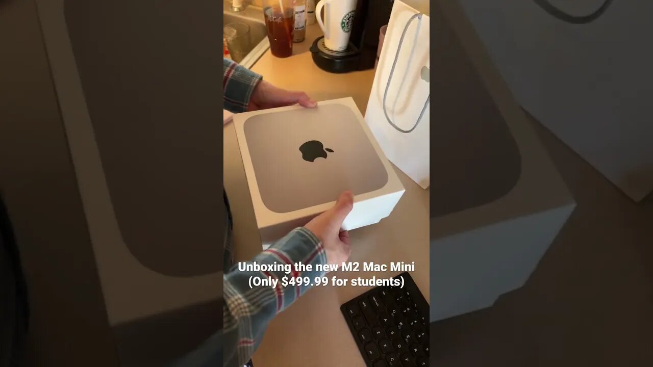 Unboxing the new M2 Mac Mini! #apple #macmini #m2 #shorts #youtubeshorts