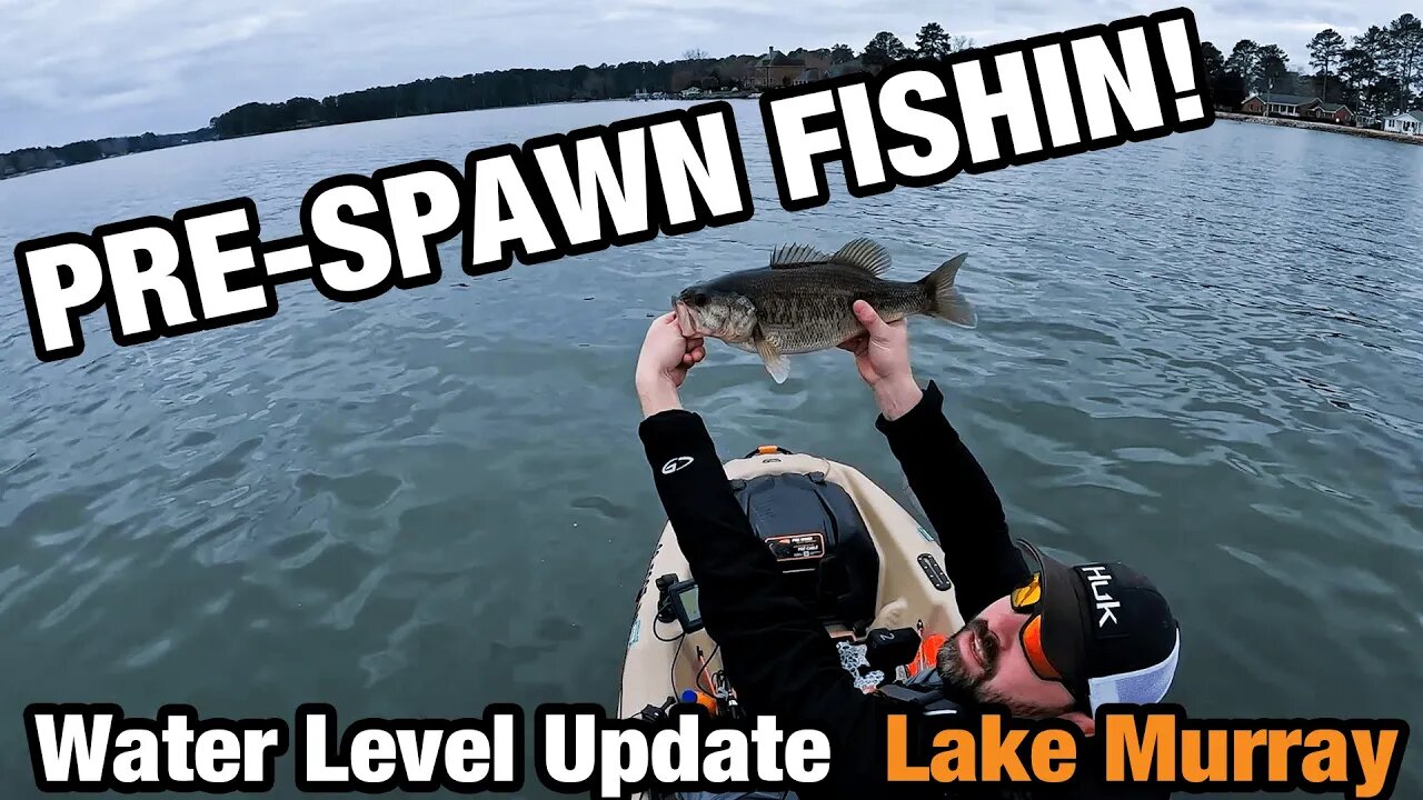 Pre-spawn Fishing and Water Level Update Lake Murray SC!