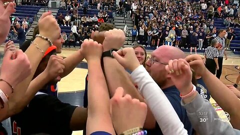 Special needs athletes battle it out against Parker Police on the court